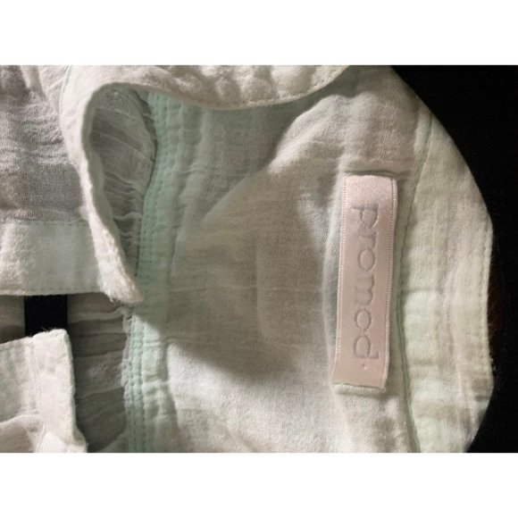 Promod thin mint blouse button up top - Picture 5 of 10